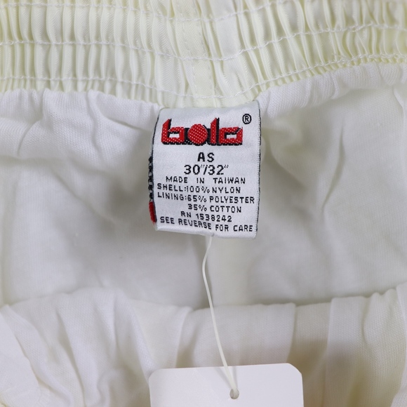 90s New Bola Mens Small Nylon Soccer Shorts White - Picture 4 of 6